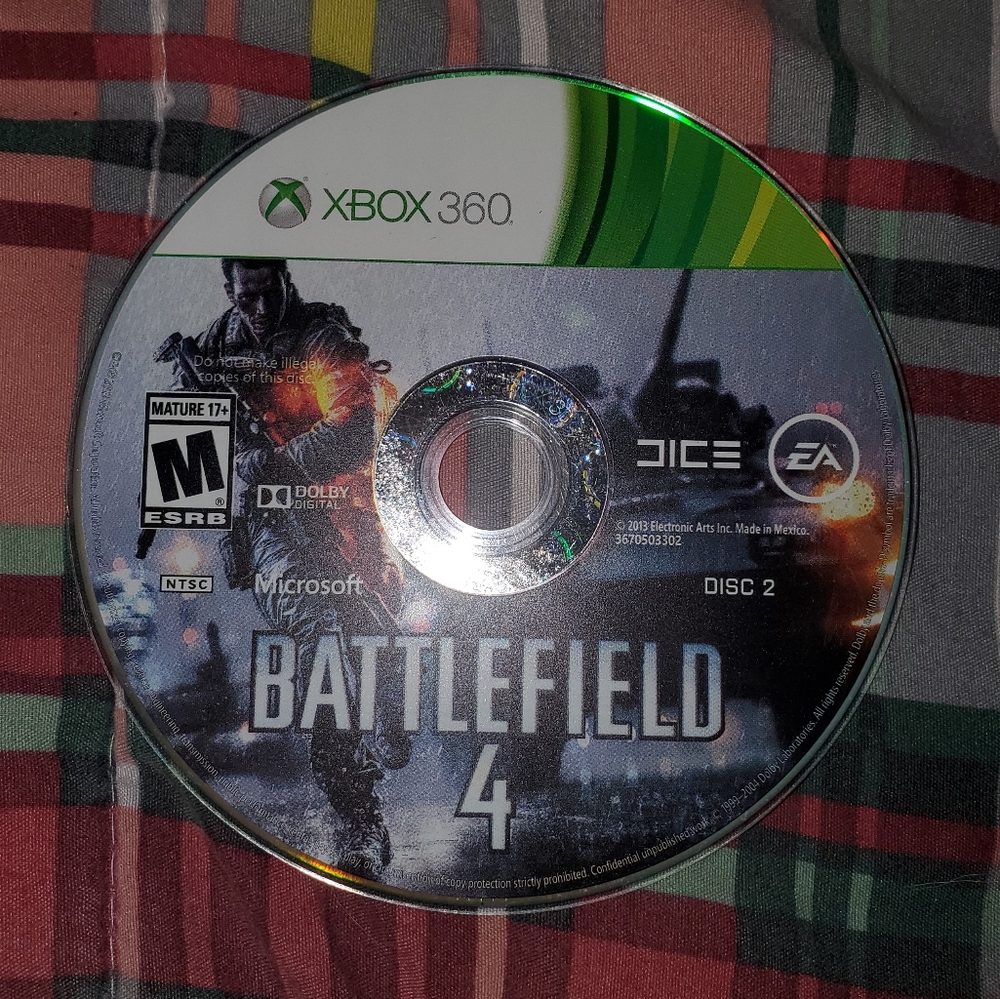 5 for $25 | Xbox 360 Battefield 4 - Disc 2 ONLY EA DICE - UNTESTED